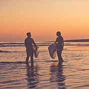SUP bij zonsondergang in Jandia